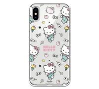 Personalaizer Coque pour iPhone X - XS - Hello Kitty Patron Stickers