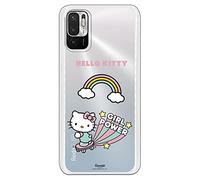 Personalaizer Coque pour Xiaomi Redmi Note 10 5G Hello Kitty Girl Power, produit officiel, belle coque en silicone gel souple
