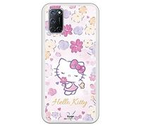 Personalaizer Housse mobile pour OPPO A52 - A72 - A92 par Hello Kitty Delicate Flower - Produit officiel - Belle coque en silicone gel souple