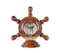 Personality Creative Clocks Solid Wood Rudder Clock Clock Living Room Study Bedside Household Quartz Clock Pendulum Table Clock