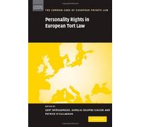 Personality Rights In European Tort Law