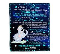 Personalized Blanket Custom Name Newborn Giraffe Sunflower Girl Boy Daughter Niece Granddaughter Birthday Christmas Customized Bed Fleece Blanket
