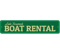 Personalized Boat Rental Metal Decor Sign
