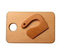 Personalized Children's Carved Kitchen Toys Wooden Fruit Knife and Cutting Board Set Combination Play House Kitchen Supplies
