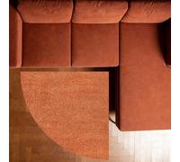 Personalized Corner Rugs Customized Pattern,Orange Decorative Corner Sofa,Custom,110 x 110 cm,Rug for Bedroom Dresser Aesthetic Decorations Floor Carpet