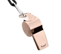 Personalized Custom Pattern And Text Stainless Steel Whistle Ball Game Referee Whistle Outdoor Neck Whistle (Rose Gold, One Size)