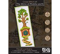 Personalized.Design Cross Stitch Kit 'Lord of The Rings: The Shire of Middle-Earth' - DIY Embroidery Bookmark with Pattern