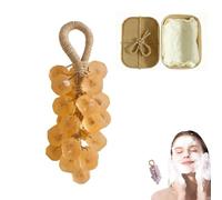 Personalized Handmade Crystal Grape Soap, Grape Soap on A Rope, Gentle Cleansing Soaps With Gift Box, Suitable for Bathroom Fresh Air Men Women (Calendula)