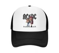 Personalized Heavy Metal Rock AC DC Trucker Hat Women Men Adjustable Adult Baseball Cap Outdoor Dad Hat