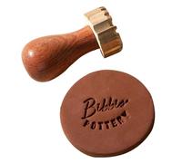 Personalized Logo Stamp Custom Pottery and Clay Signature Stamp Brass Ceramic Tool with Your Design for Pottery Makers Tampons Signature(2.5Inches)