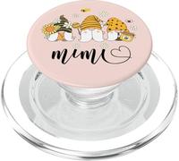 Personalized Mimi Grandma Cute Gnomes and Sunflower PopSockets PopGrip pour MagSafe