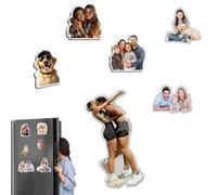 Personalized Photo Fridge Magnet, Custom Family Photo Magnet Gift,Personalized Acrylic Fridge Magnets,HD Colors Fade-Resistant,Custom Dog Cat Family Image Acrylic Refrigerator Magnets (2.3 in)