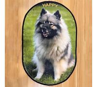 Personalized Rugs Oval Shape, Customized Dog Pet Cat Photo, 4 x 5.9 ft,Custom-Colours 120 x 180 cm,Living Room Lounge Dining Room Table Bedroom Aesthetic Decor