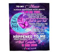 Personalized to My Daughter Blanket from Mom Dad Wood I Asked God for A Best Friend Daughter Birthday Christmas Customized Bed Fleece Blanket