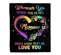 Personalized to My Grammy Blanket from Grandkids Never Forget That I Love You You Mean The World to Me Grammy Birthday Mothers Day Christmas Fleece Blanket