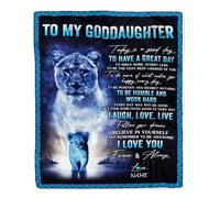 Personalized to My Lala Blanket from Grandkids How Much We Love You Flower Lala Birthday Mothers Day Christmas Customized Fleece Blanket