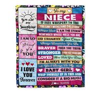 Personalized to My Mom Blanket from Daughter Everything I Am You Helped Me to Be Sunflower Birthday Mothers Day Christmas Customized Fleece Blanket