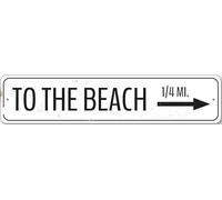 Personalized To The Beach Directional Arrow Mileage Destination
