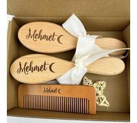 Personalized Wooden Baby Brush And Comb Set, Name And Birthday Baby Combs, Gift For For Newborns Girls Boys,Personalised Newborn Gift