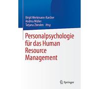 Personalpsychologie Für Das Human Ressource Management