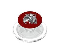 Personnage ailé démoniaque chevauchant Un Dragon à Deux têtes PopSockets PopGrip pour MagSafe