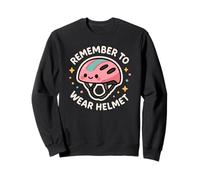 Personnage Amusant « Remember to Wear Helmet » Sweatshirt