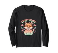 Personnage Animal Mignon Renard Amour Dessin animé Manche Longue