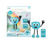 Personnage Blair bleu et 2 cubes lumineux