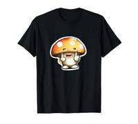 Personnage champignon drôle doigt d'honneur joyeux anniversaire gourmand T-Shirt