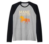 Personnage crinière pour entraîneur de Cheval Manche Raglan