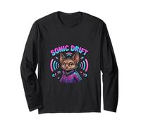 Personnage d'animal de Dessin animé Cool Bat Music Vibes Manche Longue