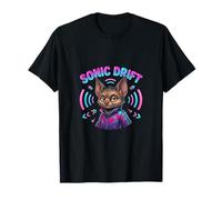 Personnage d'animal de Dessin animé Cool Bat Music Vibes T-Shirt