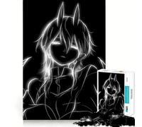 Personnage d'anime avec Cornes et Ailes Puzzle de 1000 pièces pour Adultes Jeu de réflexion Découpe Nette,alignement Parfait Activité Amusante en Famille Le Soir (38x52cm)