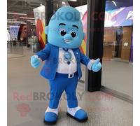 Personnage De Costume De Mascotte Redbrokoly Blue Ice Habillé Avec Un Pantalon Habillé Et Des Montres Connectées Multicolore