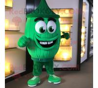 Personnage De Costume De Mascotte Redbrokoly De Bougie Parfumée Vert Forêt Habillé D'un Jogging Et De Cravates Multicolore
