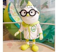 Personnage De Costume De Mascotte Redbrokoly De Concombre Crème Habillé Avec Un Maillot De Bain Et Des Lunettes Multicolore