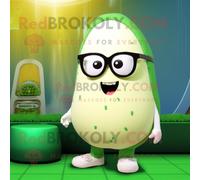 Personnage De Costume De Mascotte Redbrokoly De Concombre Crème Habillé Avec Un Maillot De Bain Et Des Lunettes Multicolore