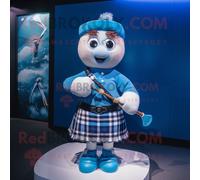 Personnage De Costume De Mascotte Redbrokoly De Cornemuse Habillé Avec Un Maillot De Bain Et Des Mitaines Multicolore