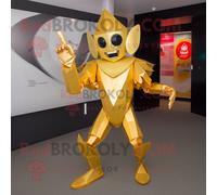 Personnage De Costume De Mascotte Redbrokoly De Lanceur De Couteaux D'or Habillé D'une Combinaison Et De Sacs D'embrayage Multicolore