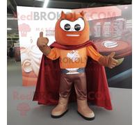 Personnage De Costume De Mascotte Redbrokoly De Super-Héros De Rouille Habillé D'un T-Shirt À Col En V Et De Châles Multicolore
