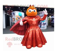 Personnage De Costume De Mascotte Redbrokoly De Super-Héros De Rouille Habillé D'une Robe De Bal Et De Sacs À Main Multicolore