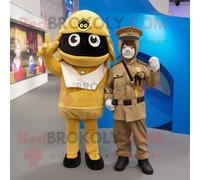 Personnage De Costume De Mascotte Redbrokoly Gold Para Commando Habillé D'une Jupe-Culotte Et De Cravates Multicolore