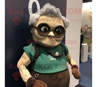 Personnage De Costume De Mascotte Redbrokoly Guinness Habillé Avec Un Débardeur Et Des Montres Bracelet Multicolore