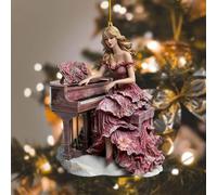 Personnage de dessin animé 2D à suspendre pour sapin de Noël rustique, petite figurine de Noël personnalisée pour concert, tourisme, voyage, décoration de Noël pour amateurs de musique et fans 2025
