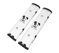 Personnage de dessin animé Jack Russell Terrier Animal, Protège-ceintures de sécurité auto, lot de 2 protège-harnais, housse de ceinture de sécurité multifonctionnelle