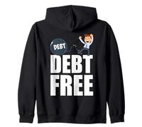 Personnage de Finance de la liberté financière sans Dette Sweat à Capuche