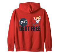 Personnage de Finance de la liberté financière sans Dette Sweat à Capuche