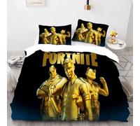 Personnage de Jeu Housse de Couette 200x200cm, Garçons Filles3D Parure de Lit pour Enfants 100% Polyester avec 2 Taie d'oreiller 65x65cm