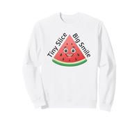 Personnage de pastèque Tiny Slice Big Smile Happy Watermelon Sweatshirt