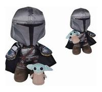 Star Wars : The Mandalorian - Peluche Manda + Grogu 25 Cm